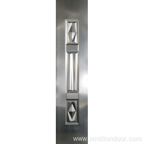 Decorative metal door sheet